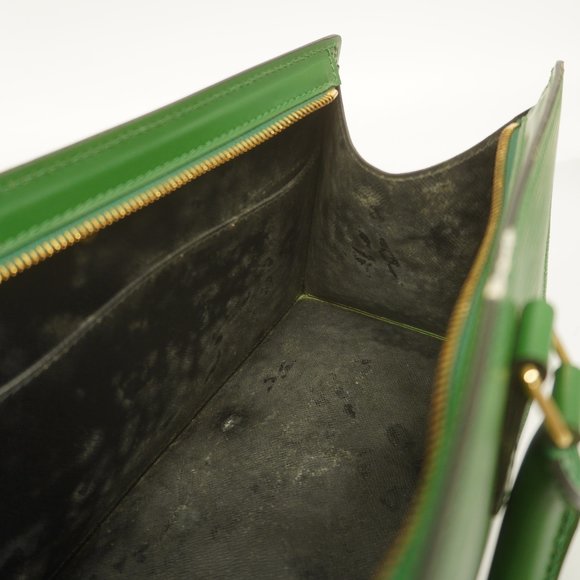 Auth Louis Vuitton Epi Sac Triangle Sac Triangle M52094 Handbag Borneo Green - Picture 7 of 13